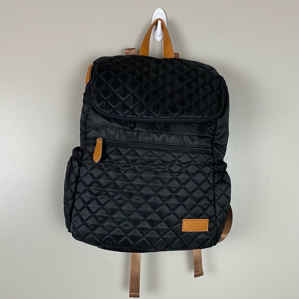 Upper New York Maison Comfort Ultra Light Diaper Bag Backpack Quilted Black